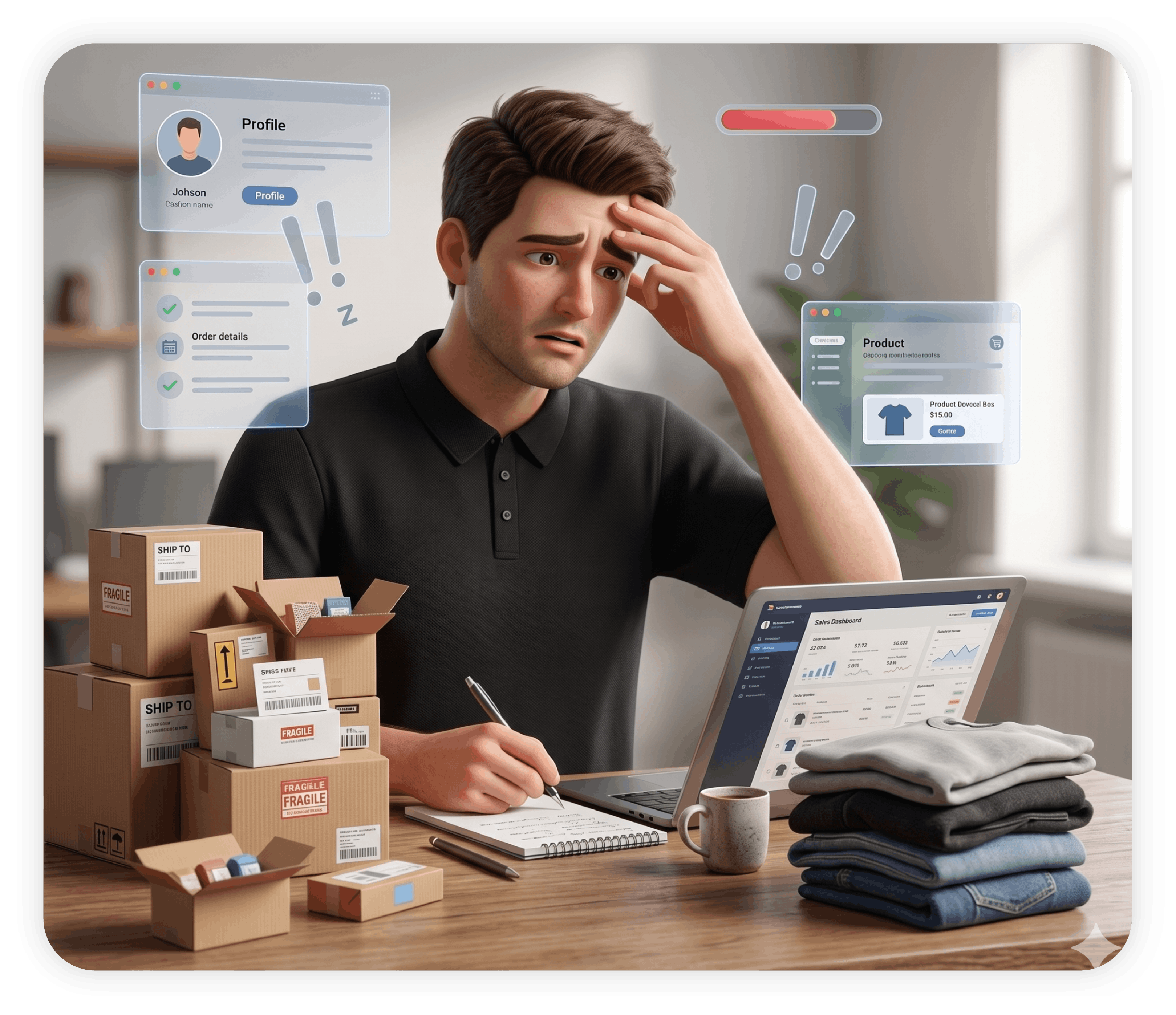 Ilustrasi Masalah Bisnis DTF